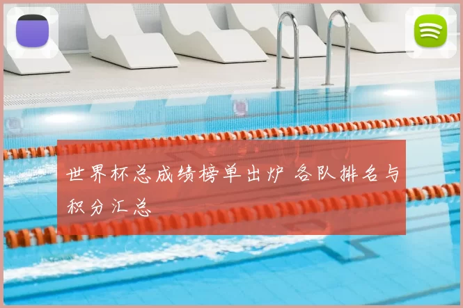 世界杯总成绩榜单出炉 各队排名与积分汇总