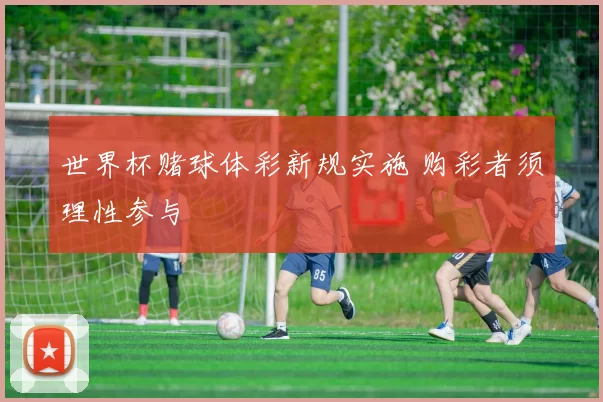 世界杯赌球体彩新规实施 购彩者须理性参与